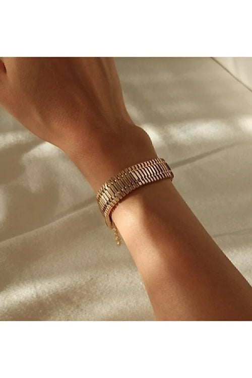 Thin Woven Bracelet Adjustable Minimal Elegant Layered Fashion Jewelry